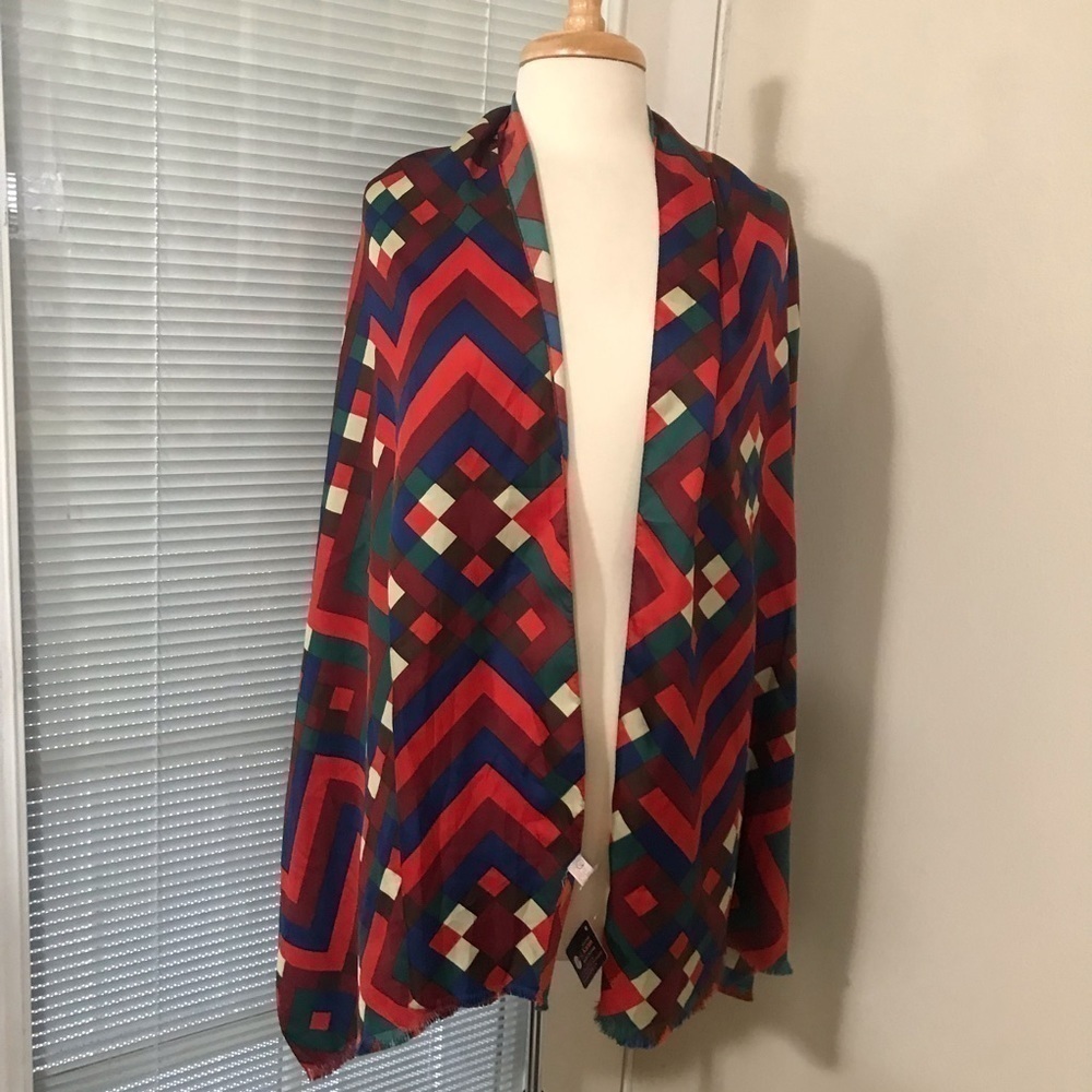 NWT Shawl  wrap scarf 24x80 Colorful print